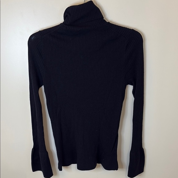 Ann Taylor Navy Merino Wool Turtleneck Sweater - Picture 3 of 3
